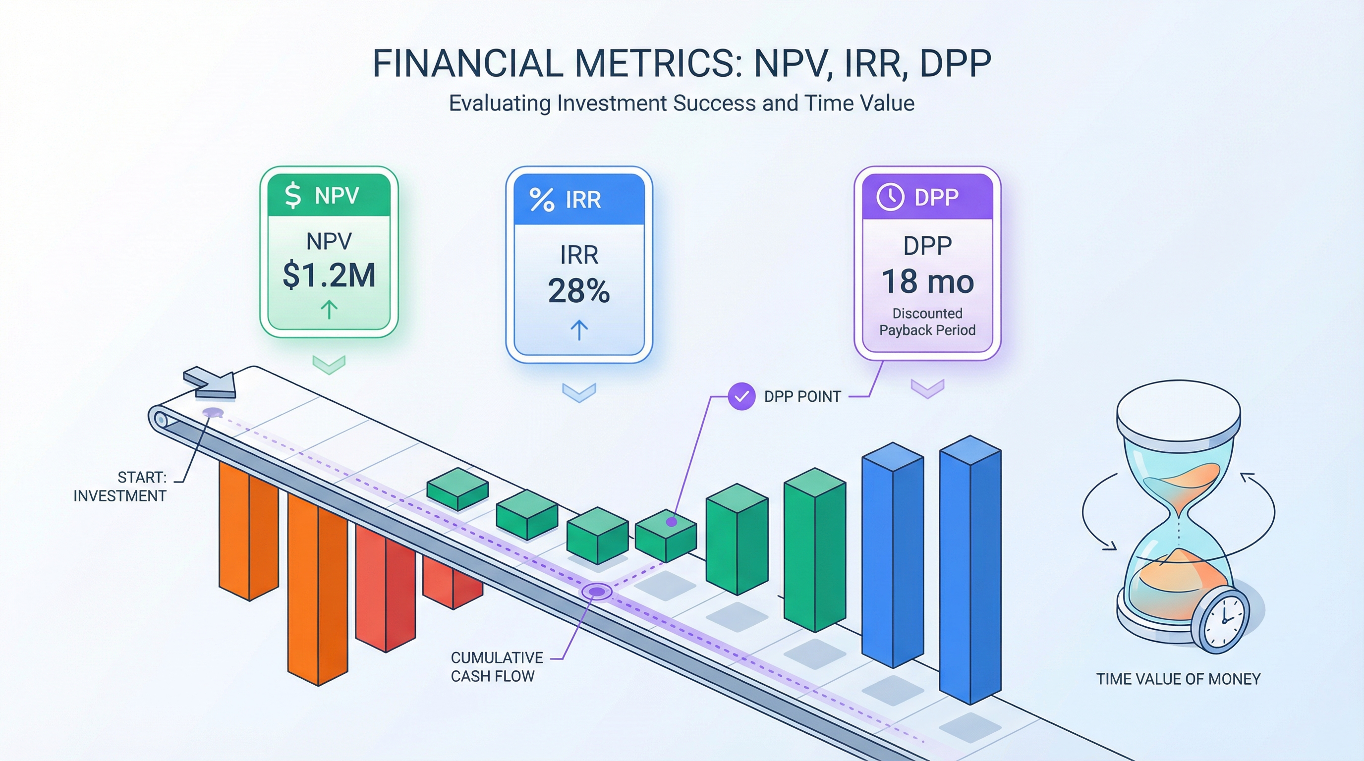 NPV, IRR, DPP in Plain Language: How to Evaluate Your Project's Investment Appeal